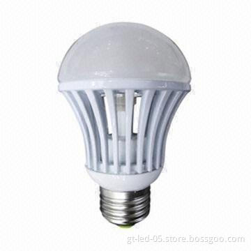 High-brightness 7W LED Bulb with 660lm Luminous Flux, 85 to 265V AC Voltage and CE/RoHS Marks
